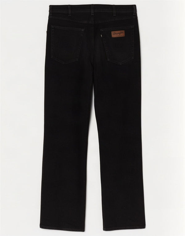 Мужские прямые джинсы Wrangler Utah W36 L34, черный хлопок