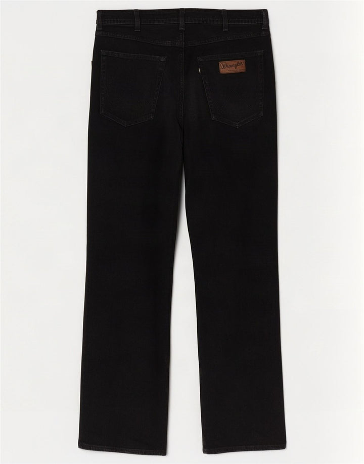 Мужские прямые джинсы Wrangler Utah W36 L34, черный хлопок