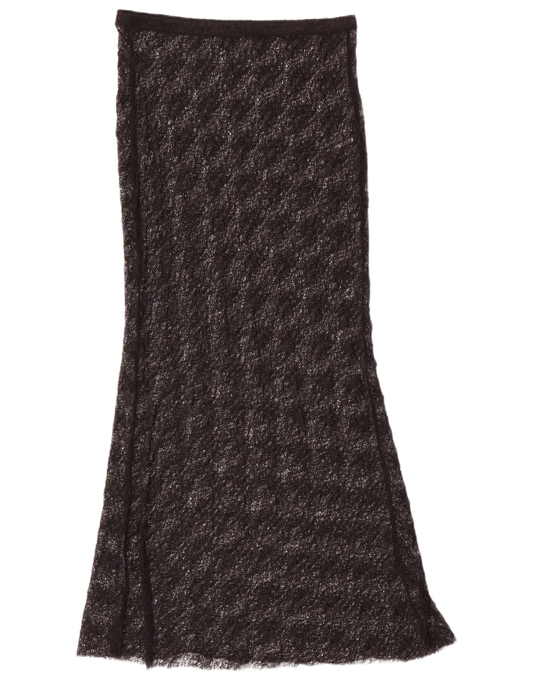 Женская кружевная макси-юбка Zara Medium W28, черный полиамид