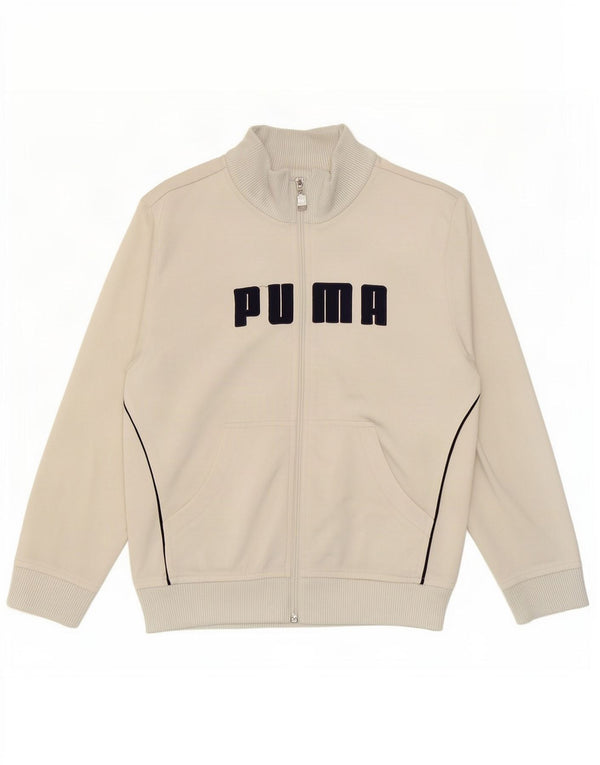 Спортивный костюм Puma с графическим рисунком для мальчиков, 7–8 лет, серый полиэстер