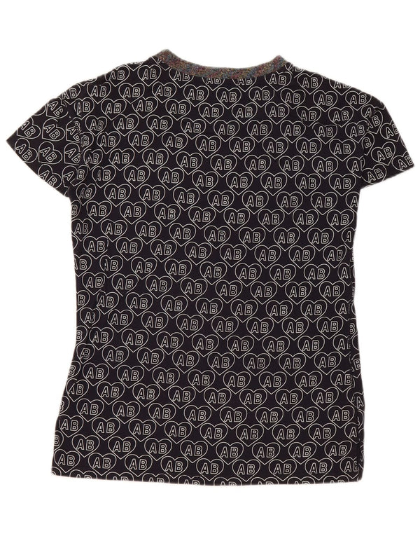Женская футболка с рисунком Scotch & Soda Top UK 6 XS, черный хлопок