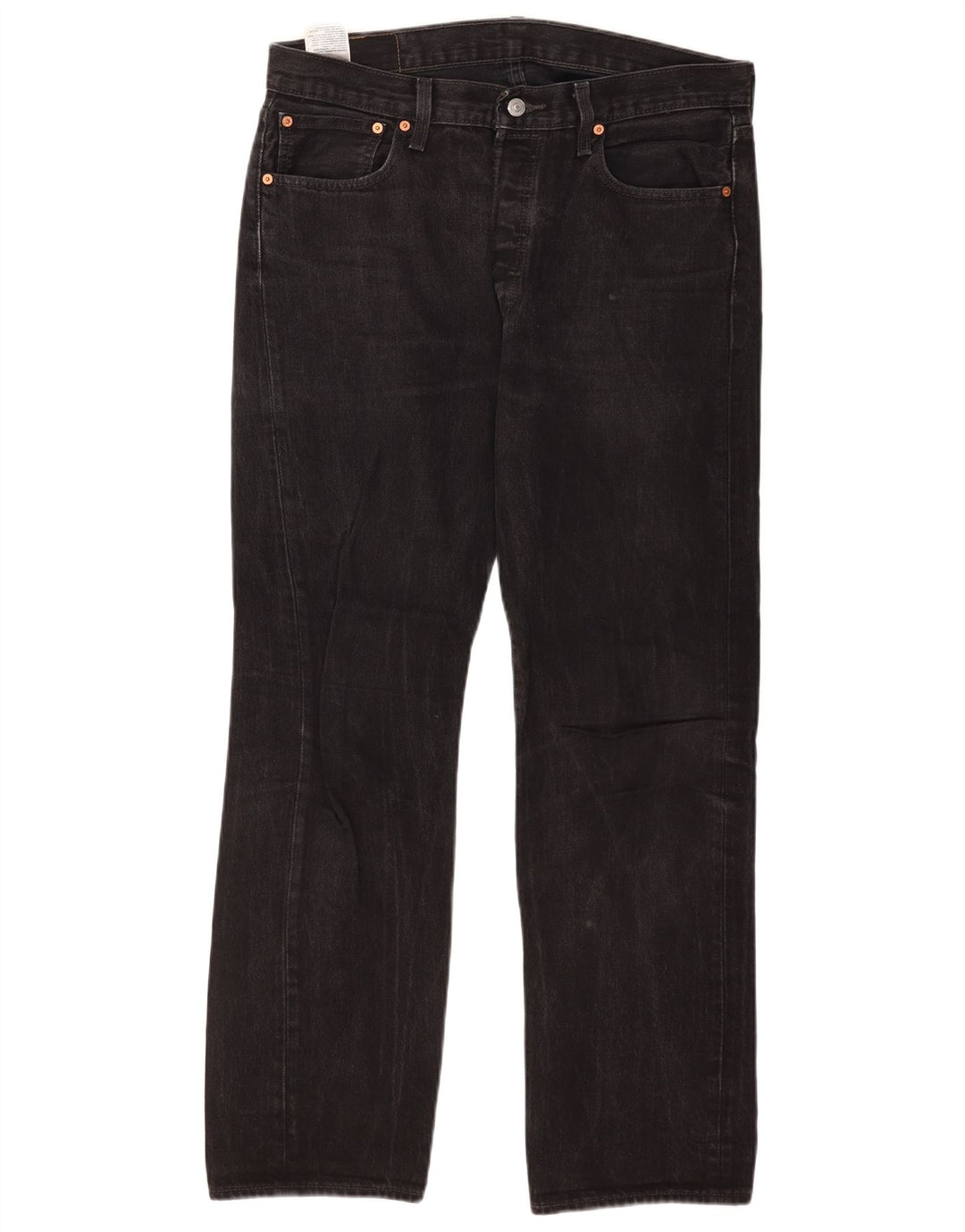 Мужские прямые джинсы Levi's 501 W34 L32, черный хлопок