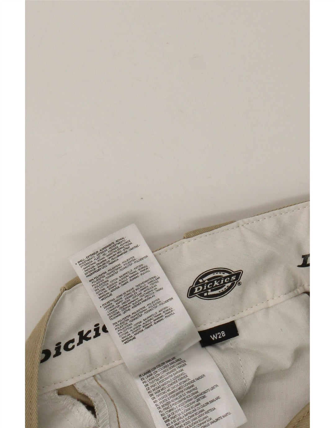 Мужские прямые брюки-чинос Dickies W28 L25 коричневые из полиэстера