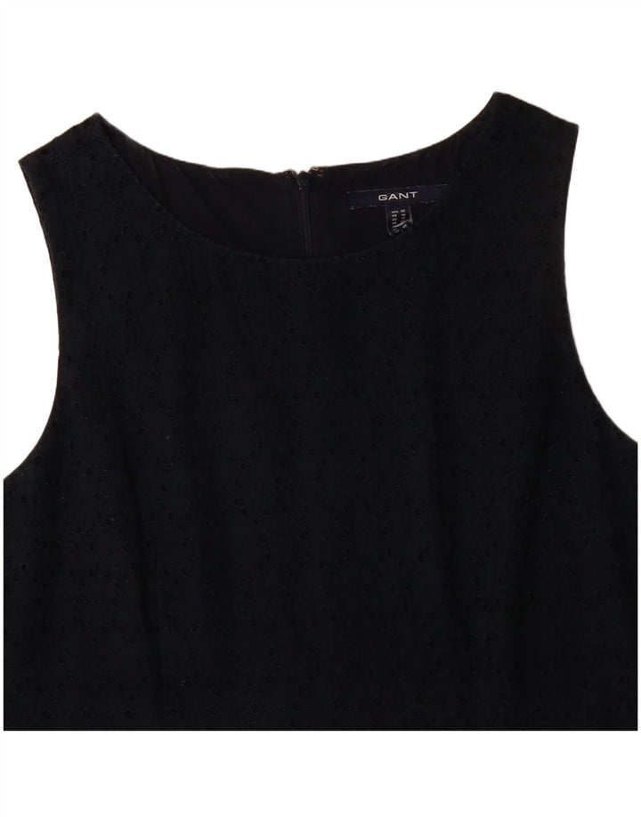 Женское платье прямого кроя без рукавов GANT UK 14, средний темно-синий, хлопок