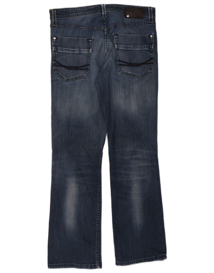 Женские потертые джинсы Calvin Klein Bootcut W33 L29, синий хлопок