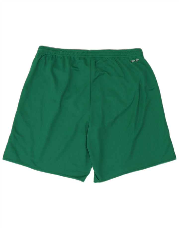 Мужские спортивные шорты Adidas Climalite, большие зеленые полиэстер