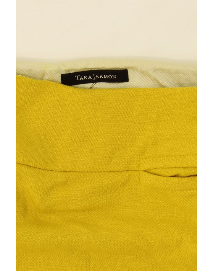 TARA JARMON Womens Mini Skirt W30 Medium  Yellow Virgin Wool Vintage Tara Jarmon and Second-Hand Tara Jarmon from Messina Hembry 