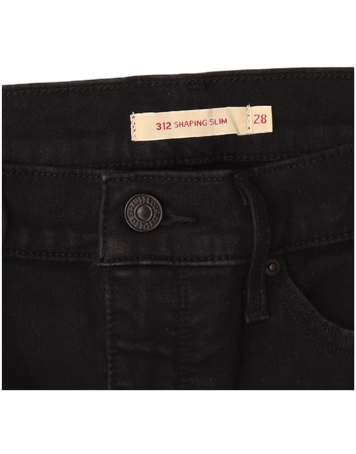 Женские джинсы Levi's 312 Shaping Slim W28 L32, черный хлопок