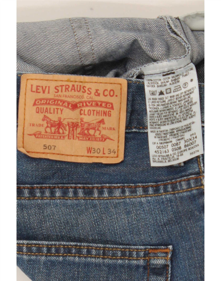 Мужские джинсы Levi's 507 Bootcut W30 L30 синие, хлопок