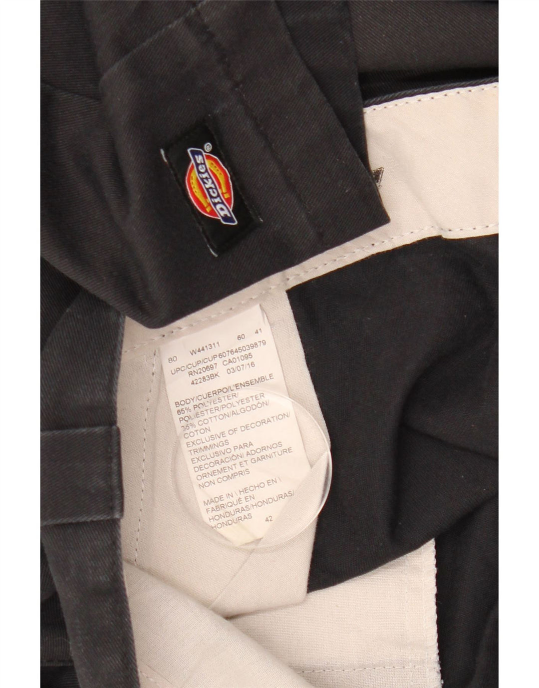 Мужские шорты чинос Dickies W42 2XL, черный полиэстер