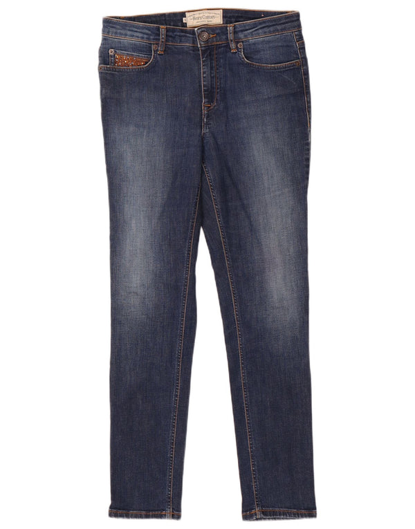 Женские джинсы скинни Генри Коттонс W29 L28, синий хлопок