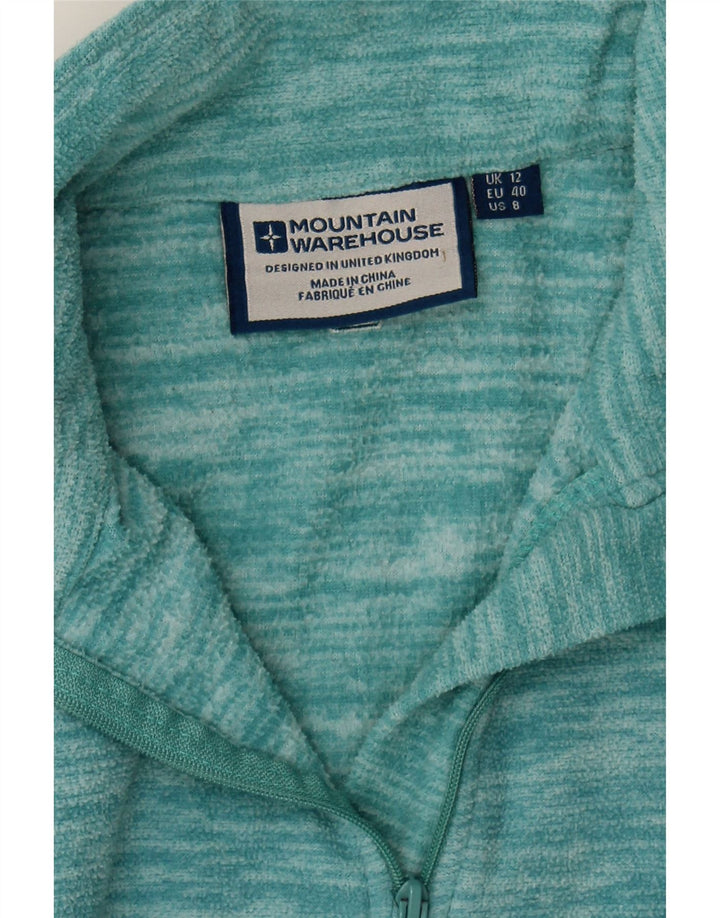 MOUNTAIN WAREHOUSE Womens Fleece Jumper UK 12 Medium  Turquoise Flecked Vintage Mountain Warehouse and Second-Hand Mountain Warehouse from Messina Hembry 