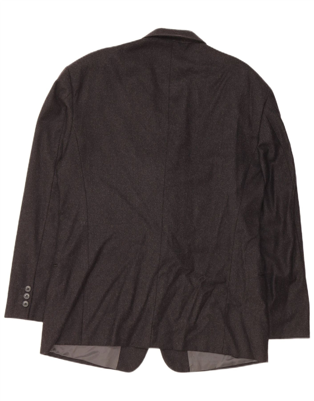 EMPORIO ARMANI Mens 2 Button Blazer Jacket UK 38 Medium Black New Wool