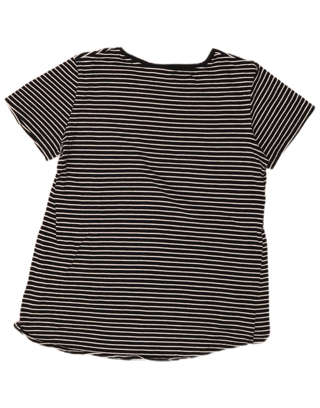 Женская футболка Zara Top UK 10, маленькая, черная в полоску