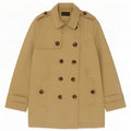 Женский тренч Massimo Dutti UK 14, большой размер, бежевый хлопок
