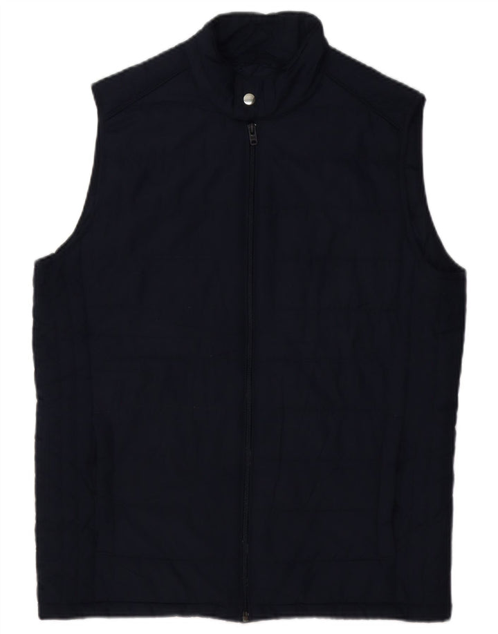 Мужской утепленный жилет Jack & Jones UK 38, средний темно-синий