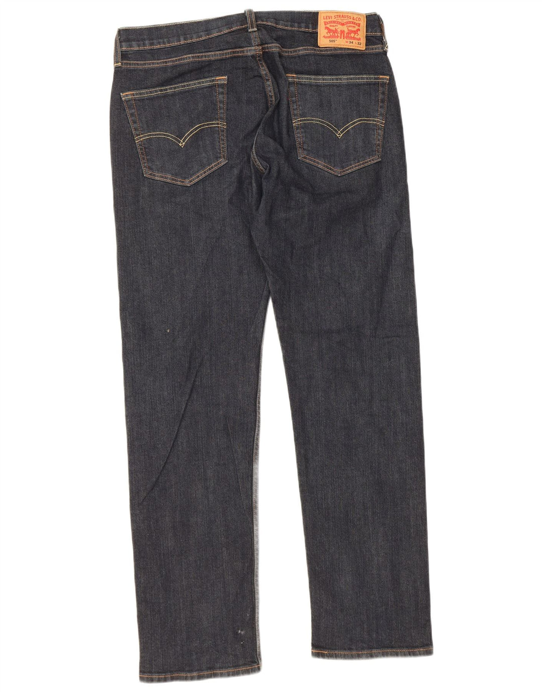 Мужские прямые джинсы Levi's 505 W34 L32 темно-синие, хлопок