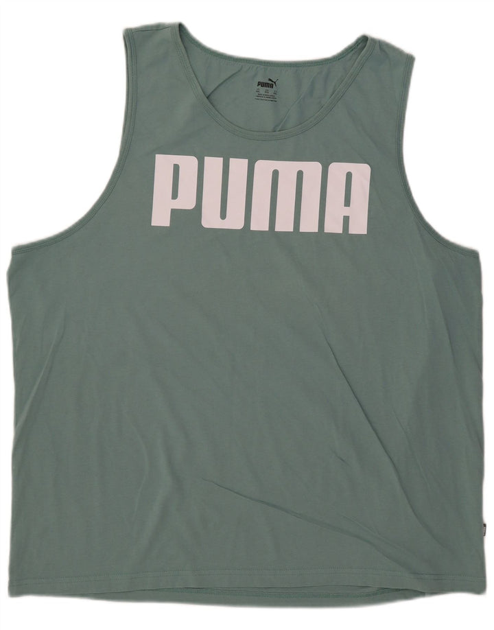 Мужской жилет с рисунком Puma 2XL зеленый