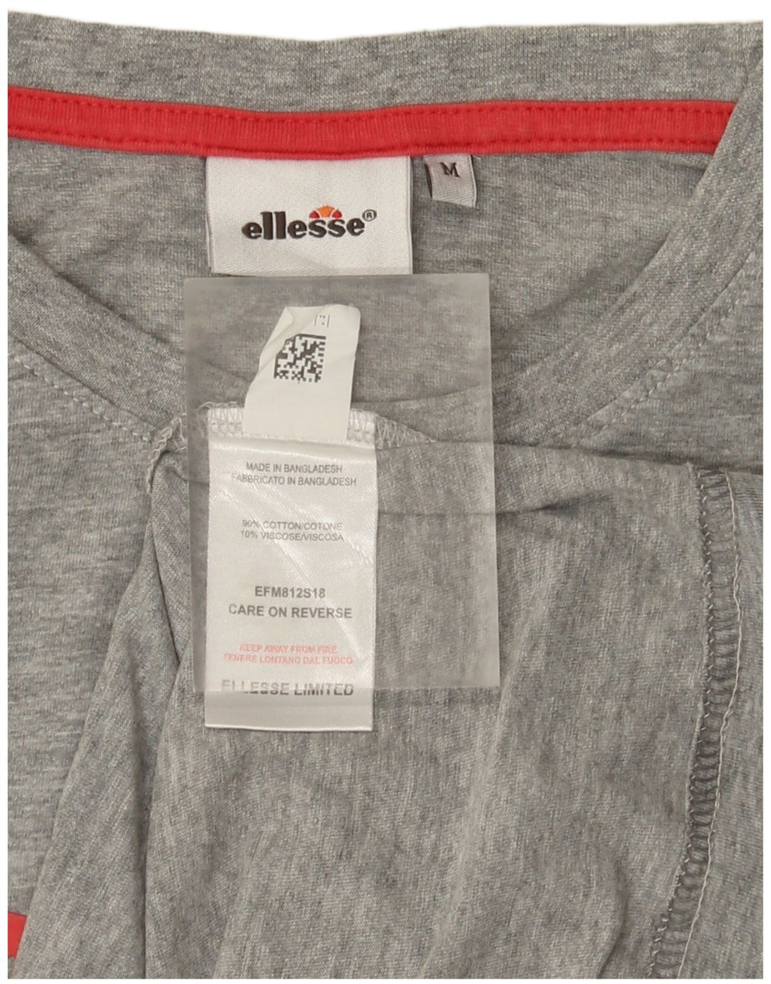 Мужская футболка Ellesse с рисунком, топ среднего серого цвета, хлопок