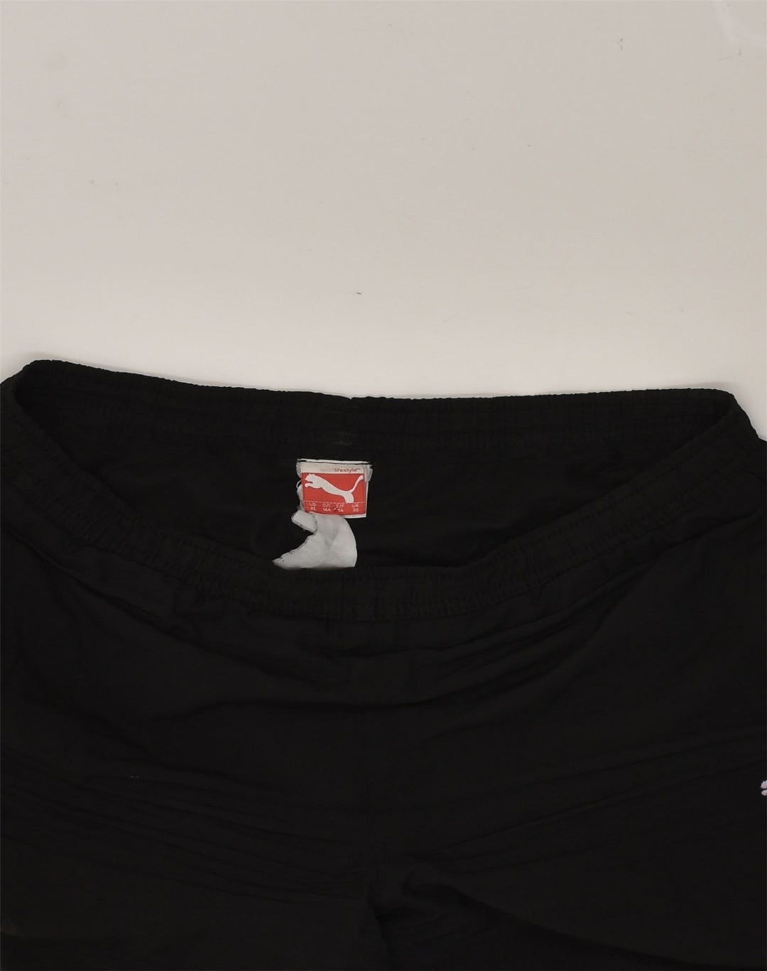 PUMA Girls Tracksuit Trousers Joggers 13-14 Years Black Polyester | Vintage Puma | Thrift | Second-Hand Puma | Used Clothing | Messina Hembry 