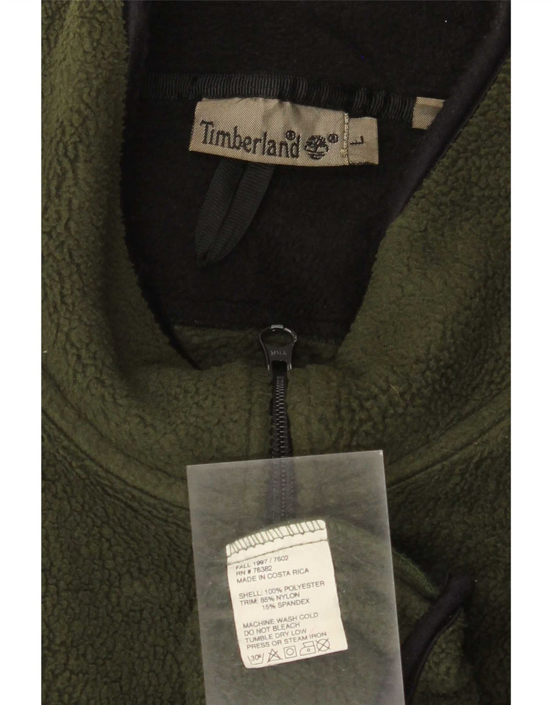 Мужская флисовая куртка Timberland UK 40, большая зеленая, полиэстер