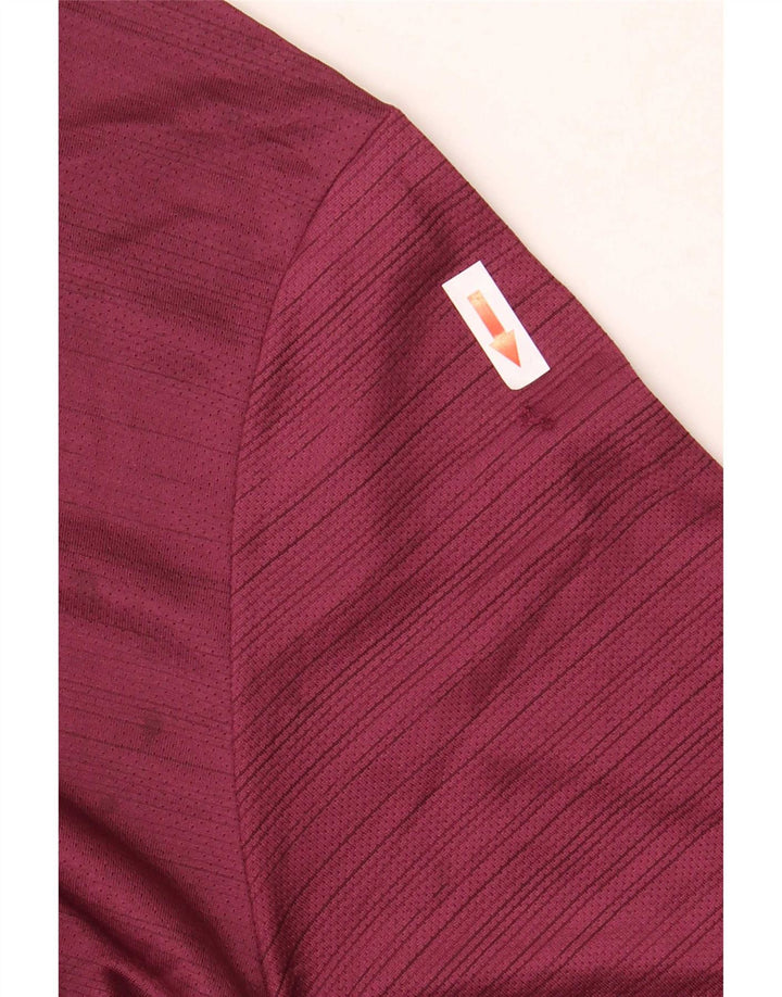 Мужская футболка Nike Dri Fit из полиэстера в большую бордовую полоску