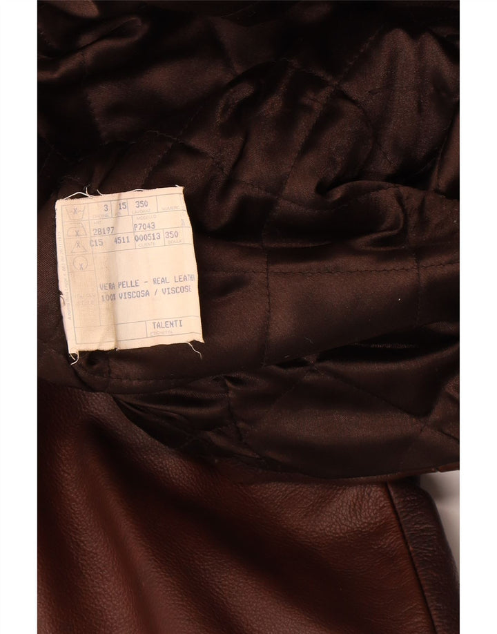 Мужская кожаная куртка Hide Park IT 52 XL Коричневая кожа