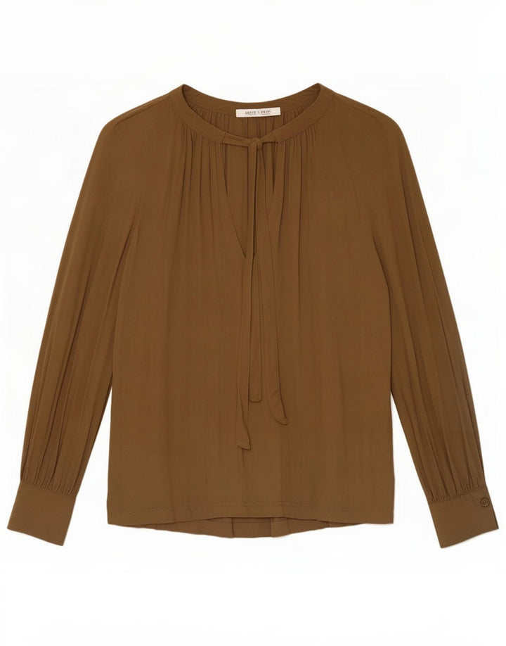 Женская блузка оверсайз Zara Top UK 10, маленькая, зеленая, вискоза