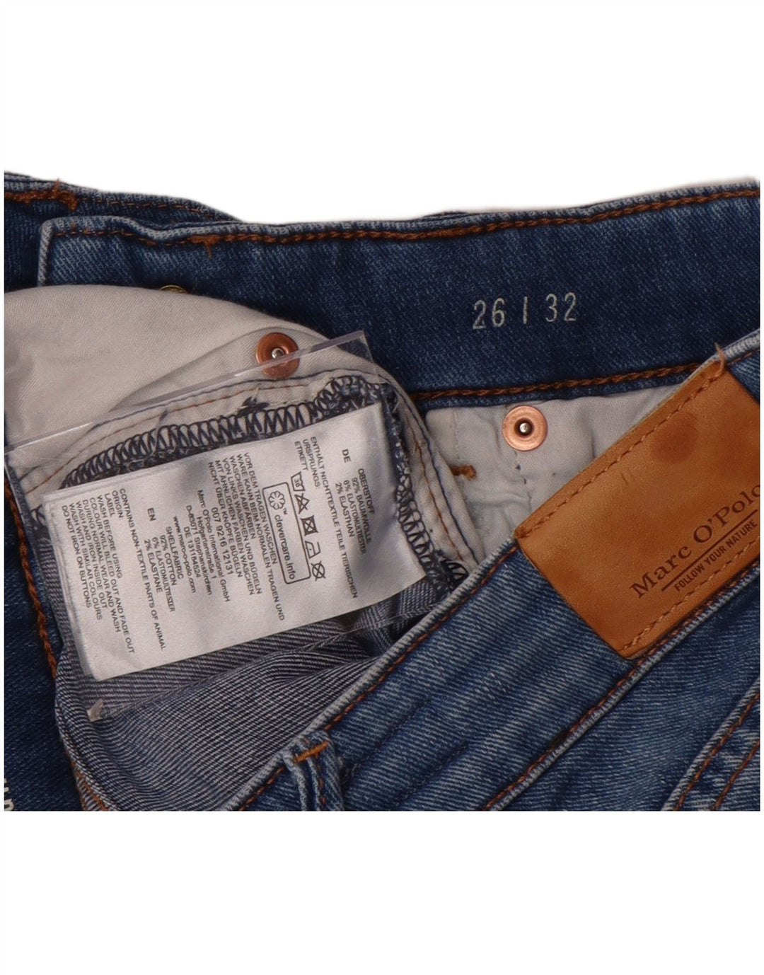 Женские узкие джинсы Marc O'Polo W26 L32 синие, хлопок