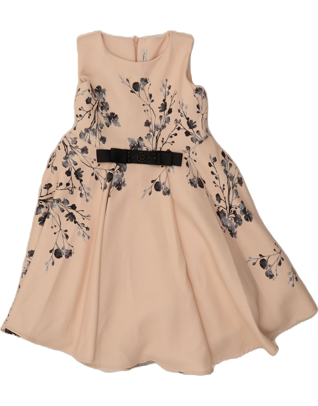 BYBLOS Womens Sleeveless Swing Dress IT 42 Medium Pink Floral Polyester Vintage Byblos and Second-Hand Byblos from Messina Hembry 