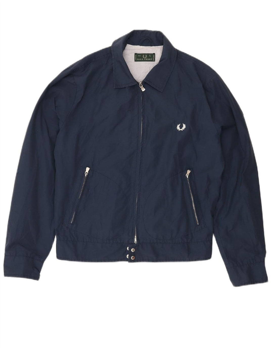 Мужской бомбер FRED PERRY UK 40, большой темно-синий, хлопок
