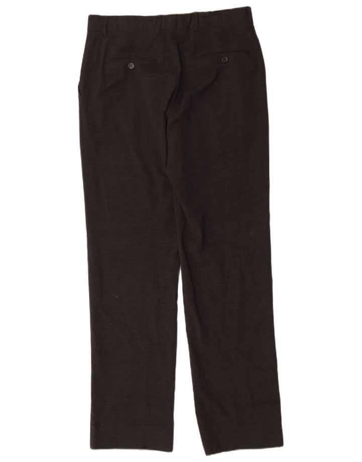 Мужские прямые костюмные брюки Zara EU 42, большие W32 L33, серый полиэстер