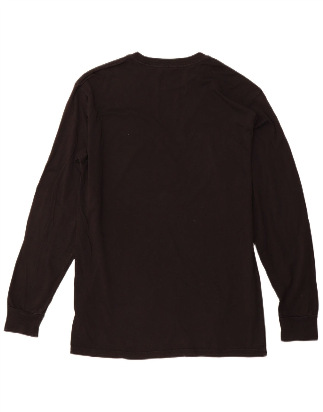 Мужской топ VANS классического кроя с рисунком и длинными рукавами, средний черный хлопок