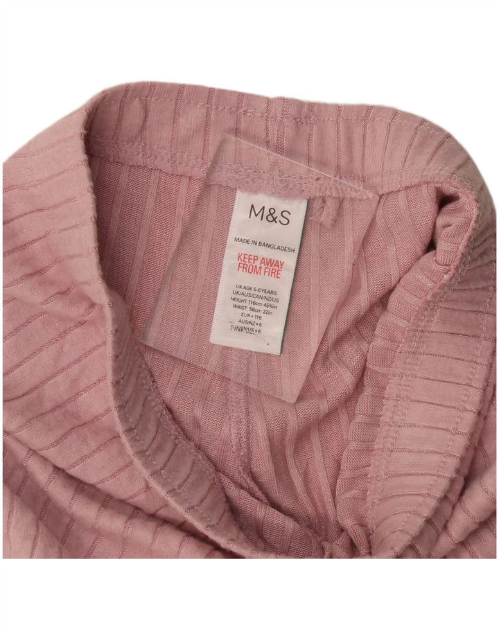 Комплект из 2 предметов для девочек Marks & Spencer, 5-6 лет, розовая вискоза
