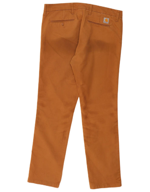 Мужские брюки-чиносы Carhartt W36 L32 бежевого цвета, хлопок
