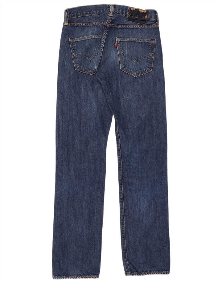 Мужские прямые джинсы Levi's W28 L32 синие, хлопок