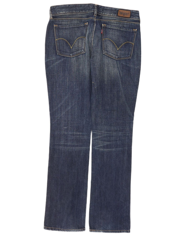 Женские прямые джинсы Levi's 470 W33 L34 темно-синие, хлопок