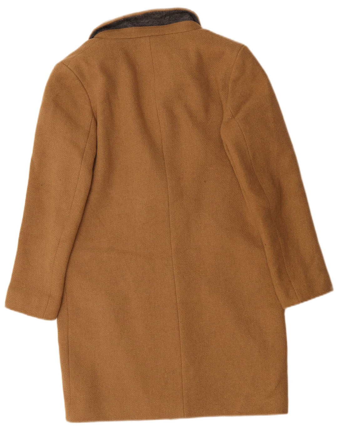 Женское пальто оверсайз Marks & Spencer UK 10, маленькое бежевое шерстяное