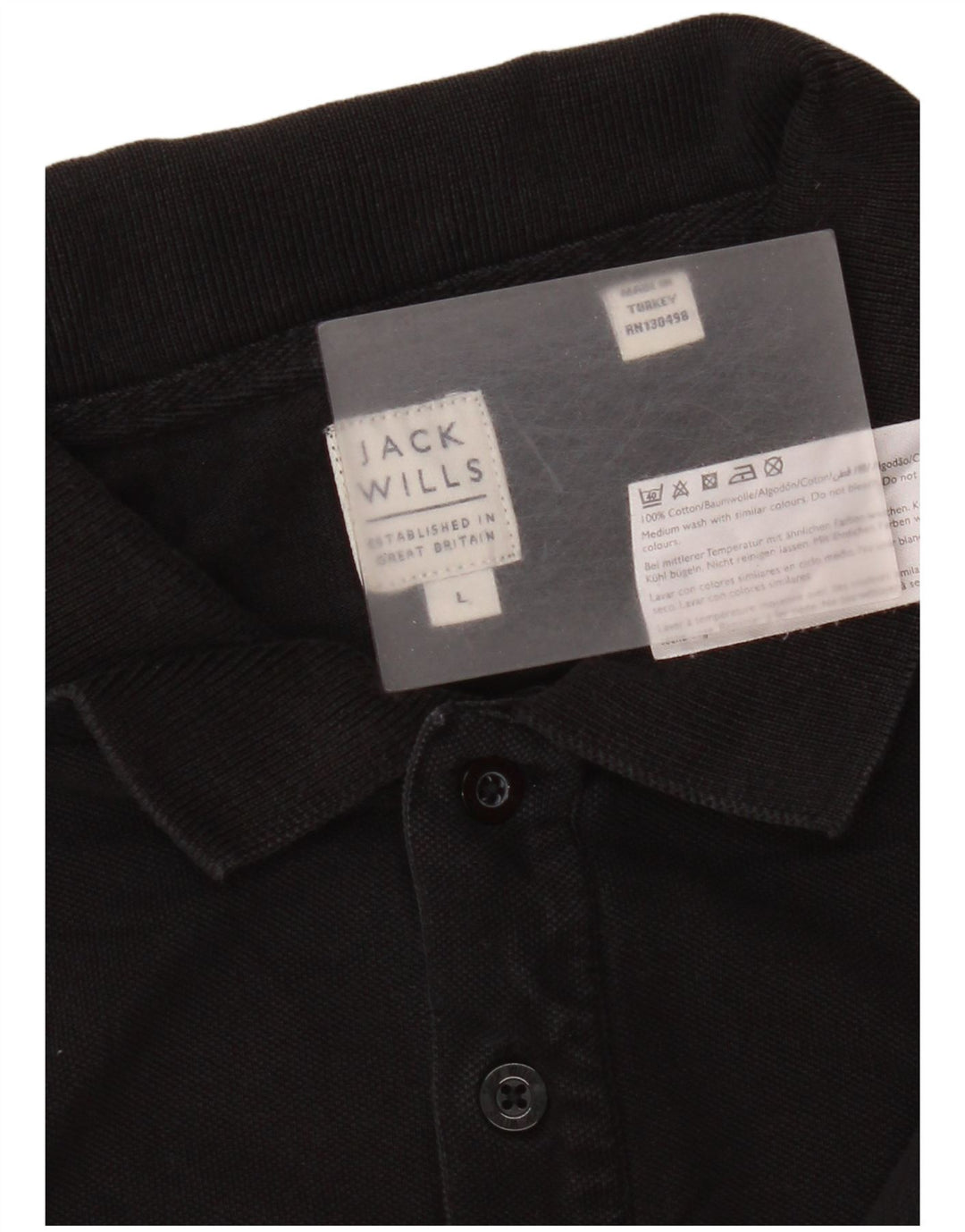 Мужская рубашка поло Jack Wills, большой черный хлопок