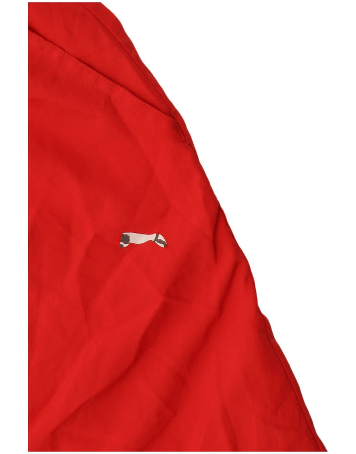 Мужские спортивные шорты Puma с рисунком, большие красные, полиэстер