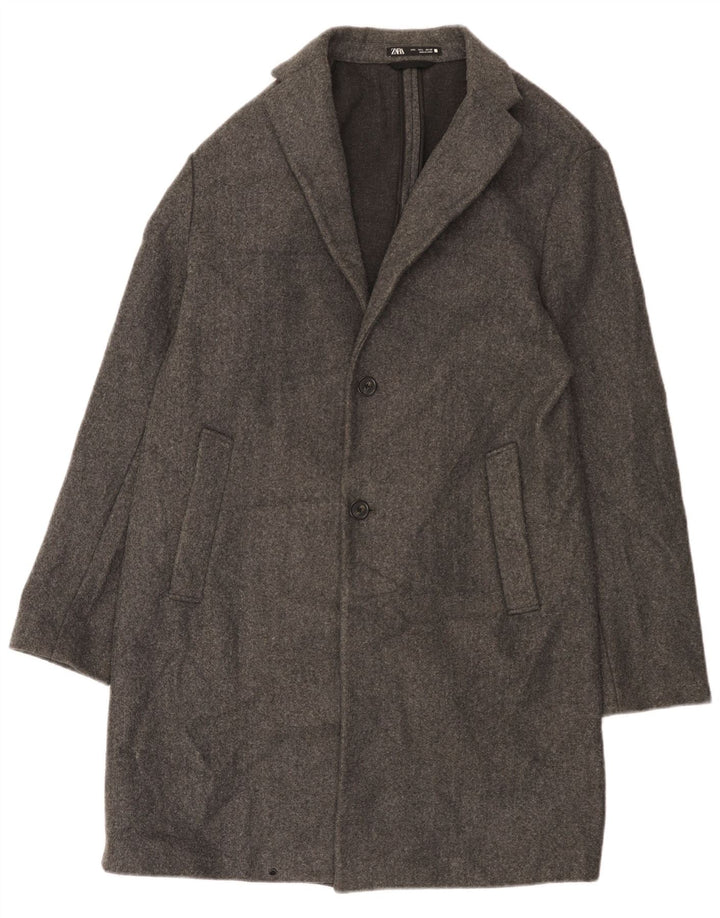 Мужское пальто Zara UK 40, большое серое