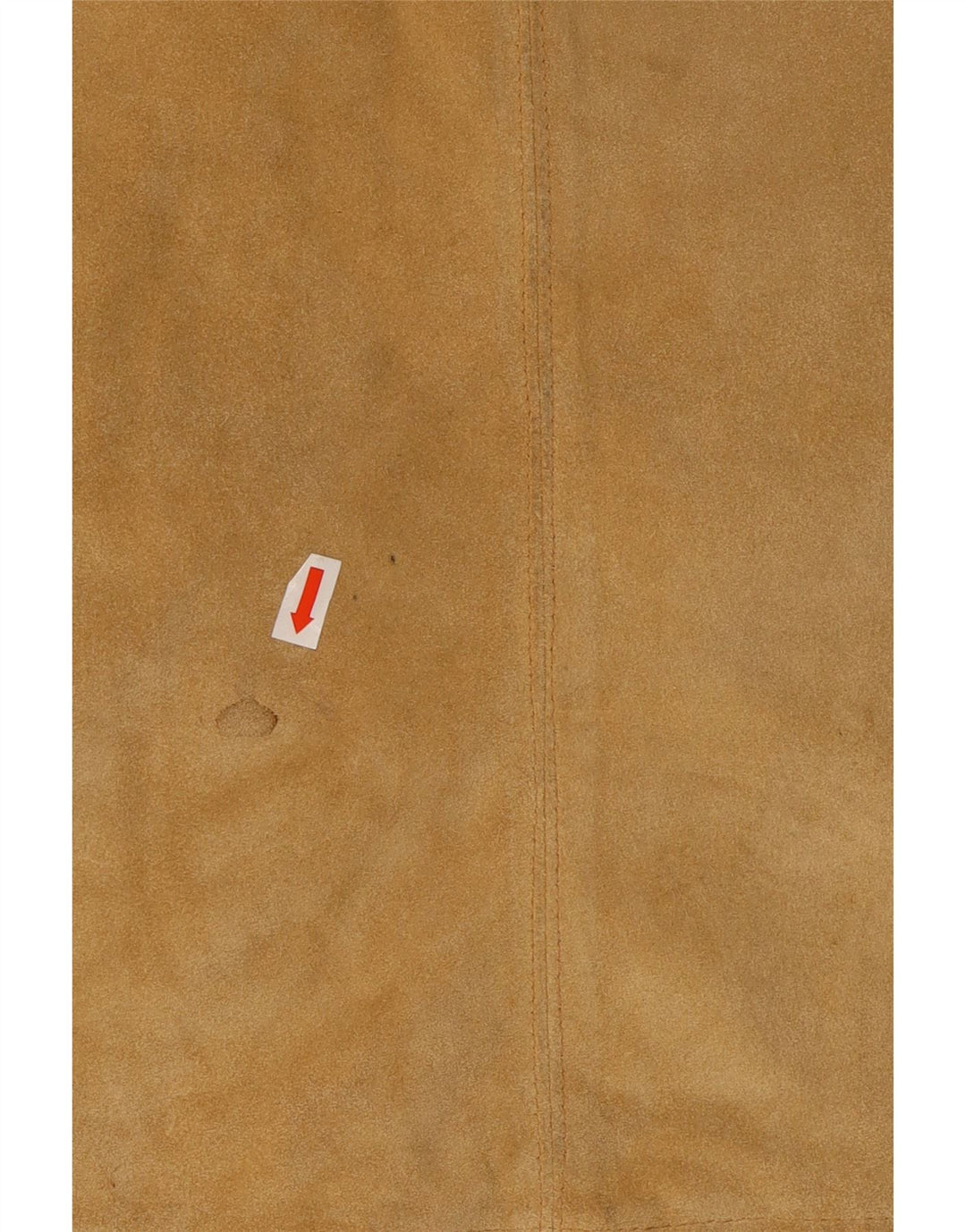 VINTAGE Женская замшевая мини-юбка среднего размера W28 Бежевая кожа