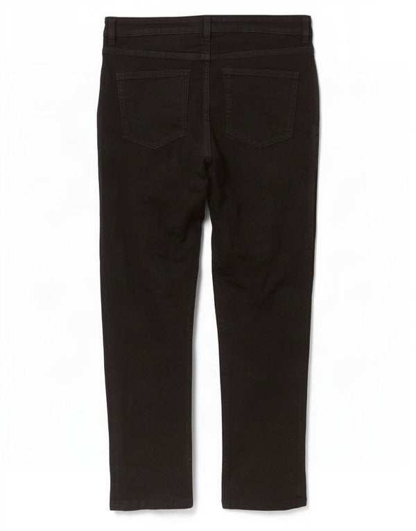 Женские короткие узкие джинсы Marks & Spencer UK 14, средние W30 L27, черный хлопок