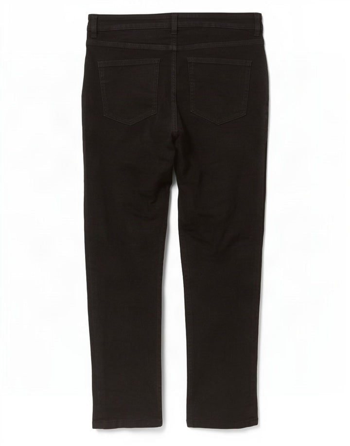 Женские короткие узкие джинсы Marks & Spencer UK 14, средние W30 L27, черный хлопок