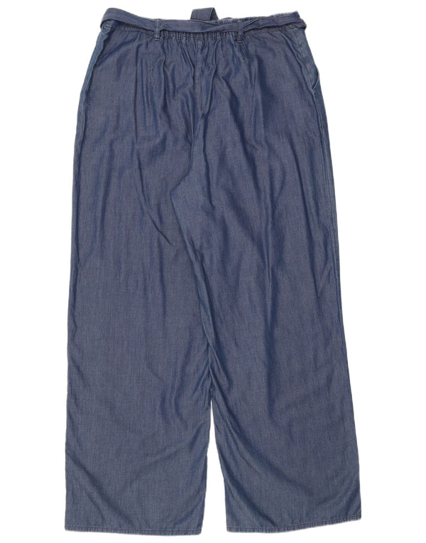 Женские брюки свободного кроя с завышенной талией Phase Eight, Великобритания, 16, большие W36 L31, синие