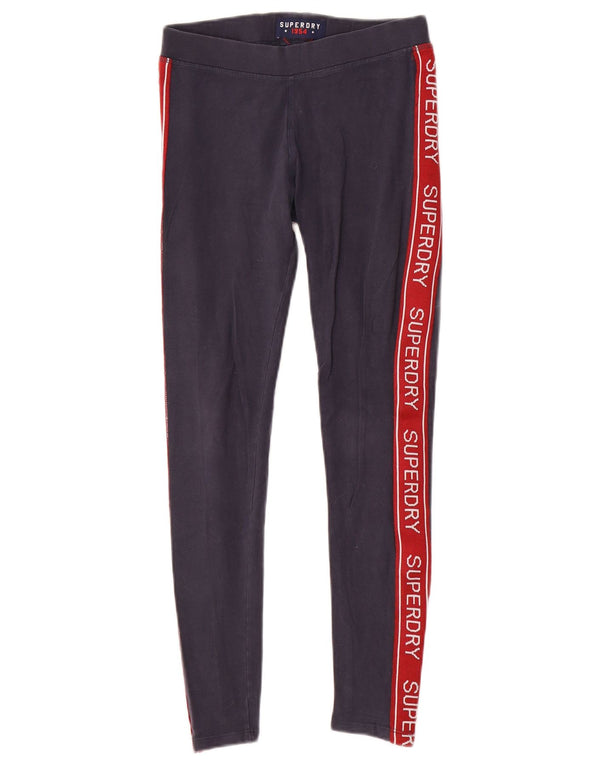 Женские леггинсы с рисунком Superdry UK 6 XS Темно-синие с цветными блоками
