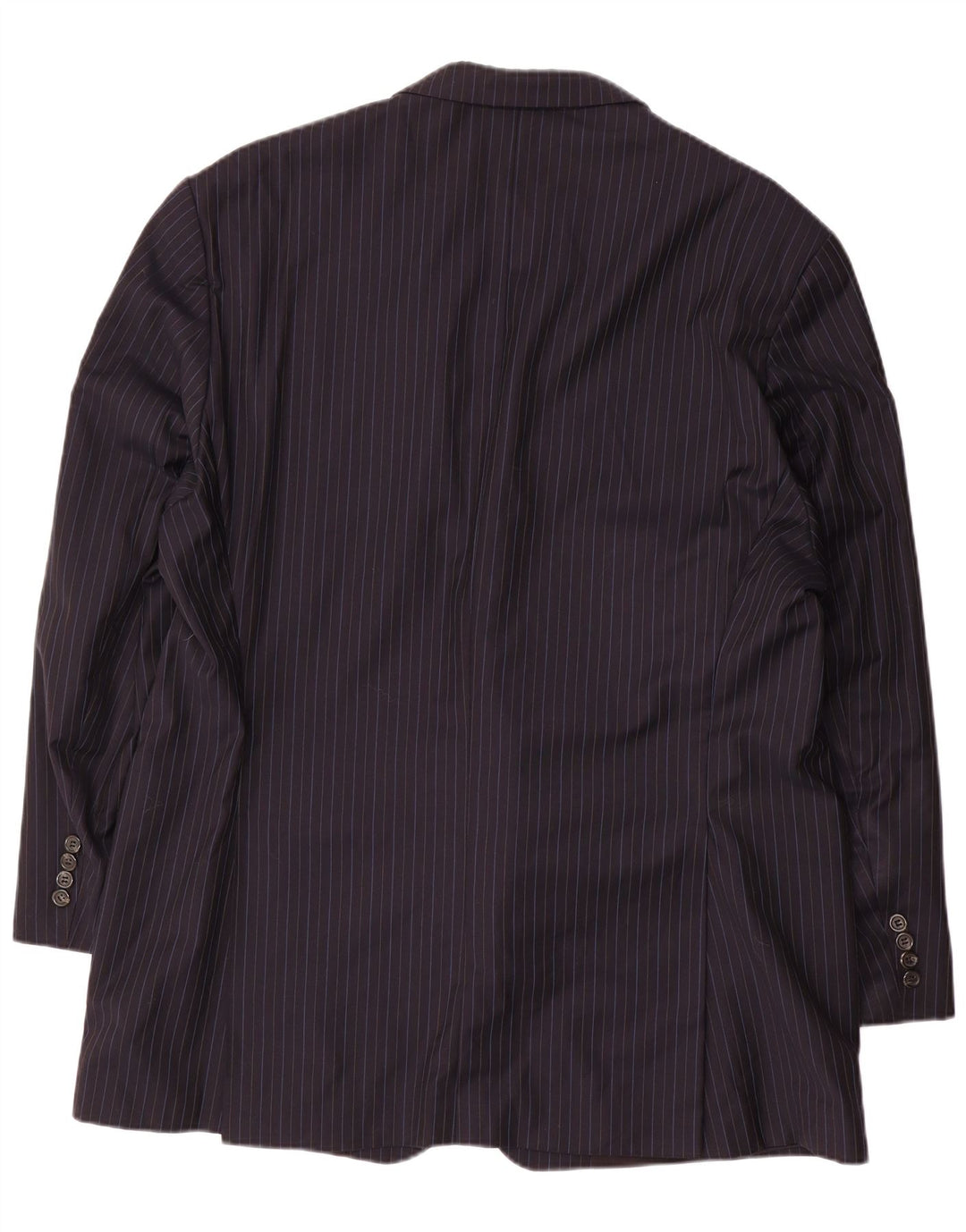 RALPH LAUREN Мужской пиджак на 2 пуговицах IT 52 XL Темно-синий в тонкую полоску Шерсть