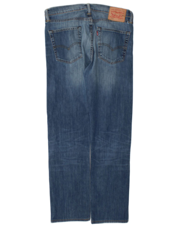 Мужские узкие прямые джинсы Levi's 513 W33 L30 синие, хлопок