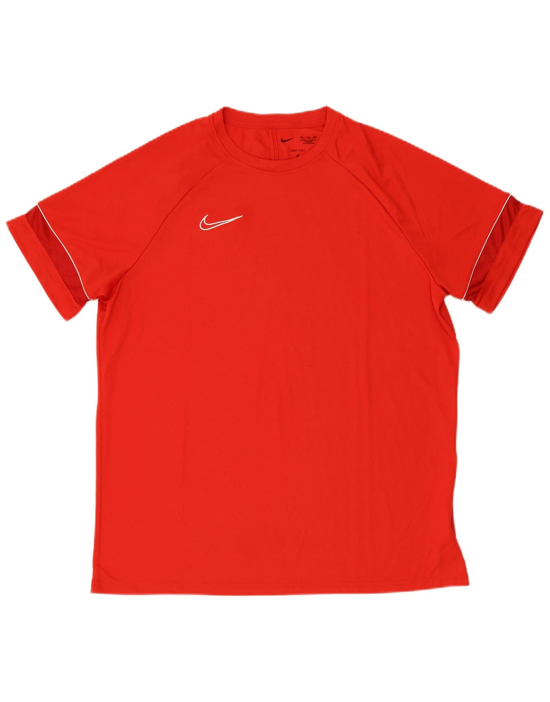 NIKE Mens Dri Fit T-Shirt Top 2XL Red Polyester