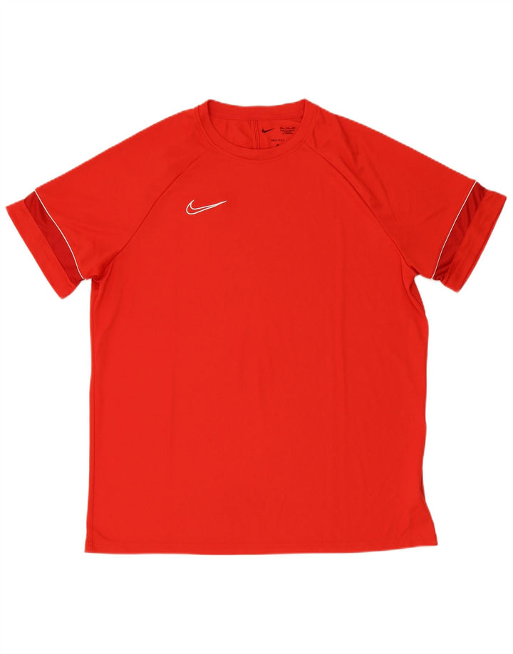 NIKE Mens Dri Fit T-Shirt Top 2XL Red Polyester